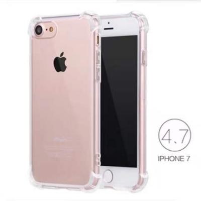 China Shockproof Transparent Soft TPU Clear Cover Cell Phone Case For Iphone 6 7 8 Phone Case for sale