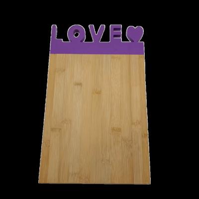 China Sustainable Creative Craft Custom Letters Bamboo Logo Bamboo Square Cutting Boards Engraving Cutting Plates For Kitchen Tool for sale