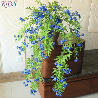 China Wholesale Transient Artificial Flower Vine For Home Decoration And Wedding Fake Green Leves Plants for sale