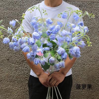 China Minimalist Home Artificial Flower Scarlet Plant Wler Ker Ga Splendens Decoration Tropical Sage Simulated Flower for sale