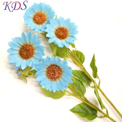 China Home Decoration Gift Hotel Decorative Silk Cosmos Artificial Flower Wedding Flowers For Hotel Home Decor Artificial Daisy Sunflower for sale