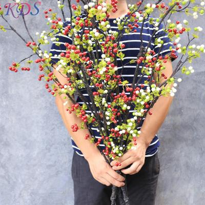 China Minimalist Artificial Plants With Flower Simulation Red Fruit For Red Berry Pick Tree Decoration For Home Christmas Tree for sale