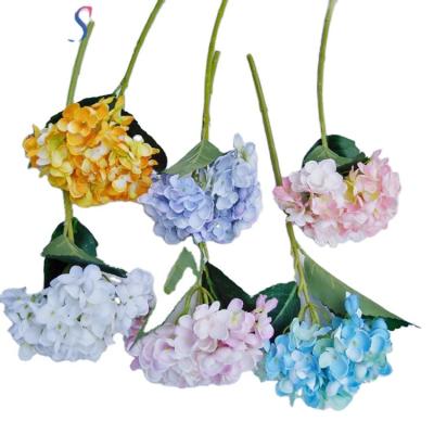 China Artificial flower wedding phylla macro hydrangea decoration hydrangea plastic home minimalist simulation plant for sale