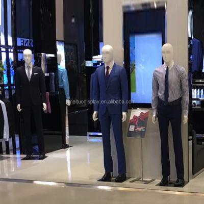 China 2017 male mannequin inflatable menwear famous cheap display brands costumes for sale