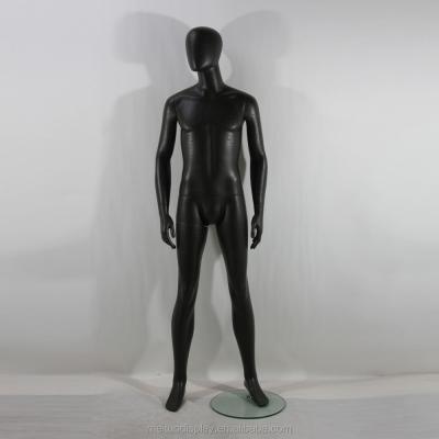 China Inflatable Black Full Body Male Mannequin Holding Straight Hands for sale