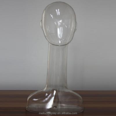 China Clear Transparent Plastic Inflatable Hat Display Male Mannequin for sale