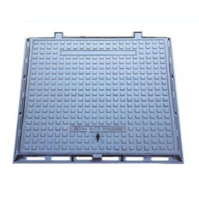 China 124 Ductile Iron ggg500-7 EN Ductile Iron Casting Clear Square Open Manhole Cover for sale