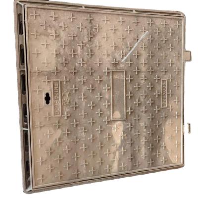 China Aafety ggg500-7 Ductile Iron Cast Iron Square Elevated Nodular Manhole Cover for sale