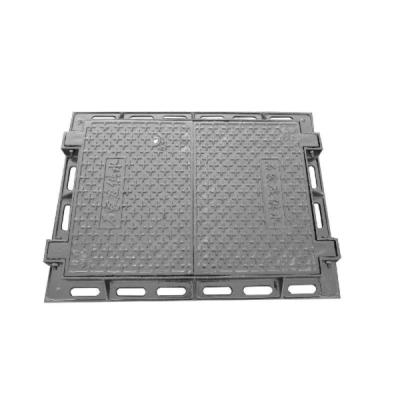 China Rectangle Ductile Iron ggg500-7 Malleable Foundry Malleable Iron Rainwater Sewage Rectangle Manhole Cover for sale