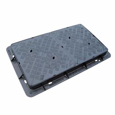 China ggg500-7 iron design rectangle manhole cover malleable special water and frame rain manhole cover for sale