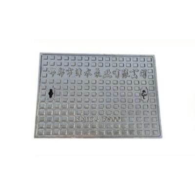 China Ductile iron ggg500-7 hot sale rectangle heavy duty malleable iron manhole cover for sale