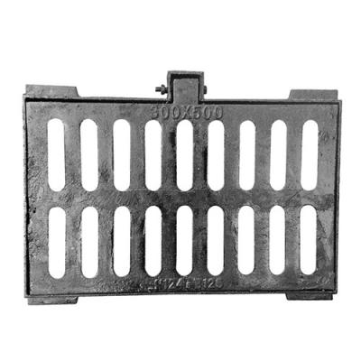 China Malleable iron ggg500-7 rainwater gutter cover drainage grate cast iron gutter grating for sale