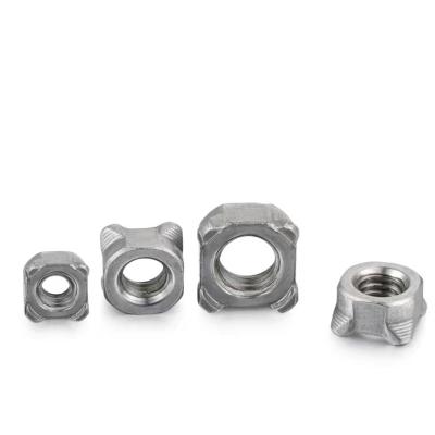 China Heavy Industry Fastener Nuts 304 Stainless Steel Flat Square Threaded Rod and Nuts m2 m3 m4 m5 m6 m8 m12 Weld Cage Nut DIN928 for sale