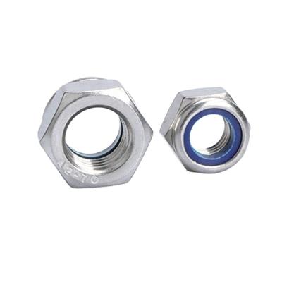 China Heavy Industry Lock Nut Manufacturer Chinese Din 985 Hex Din982 Nylon Galvanized Carbon Steel m3-m20 M4-M48 Metric for sale