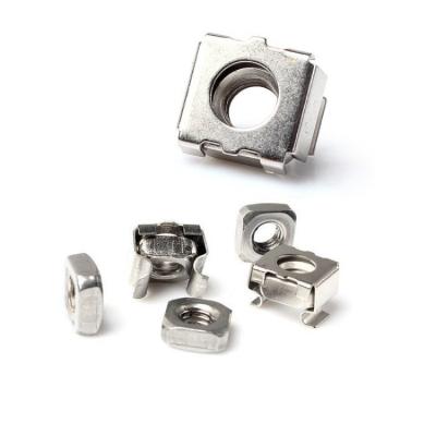 China Heavy Industry Size Quality Stainless Steel Square Weld Lock Cage Nuts for sale