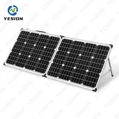 China Monocrystalline Silicon 200W 18V 22A Collapsible Solar Panel USB Power Banks Outdoor Rechargeable Battery Box Charger DC USB Car RV Kit for sale