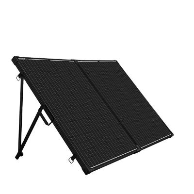 China Portable 120W 200W Power Station Solar Charger Indoor Outdoor Monocrystalline Camping Flexible Folding Solar Panel for sale