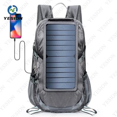 China OUTDOOR High Quality Battery USB Solar Power Bank Phone Output Flexible Board Backpack Charging Bag Portable For Camping Fishing for sale