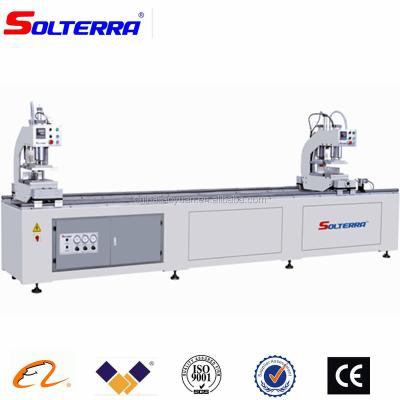 China Welding machine for uPVC/PVC/vinyl/plastic windows and doors upvc windows making machine two double head welder SHZ2-120X3500 for sale