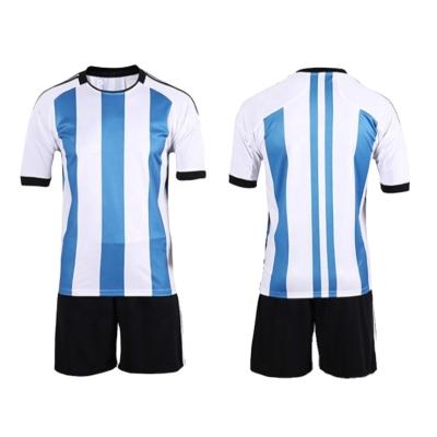 China Custom Sublimation Printed Country Soccerball Singlet Wear Mesh Jogging Blank Football Sets Suits Team Uniform for sale