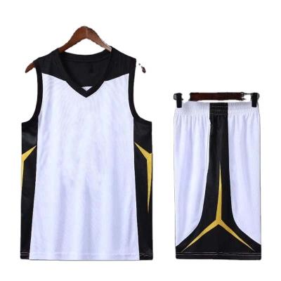 China Full V-Neck Mesh Basketball Quick Dry Uniform Performance Sporty Sportswear Antibacterial Custom Sublimation Printed In Low Price for sale