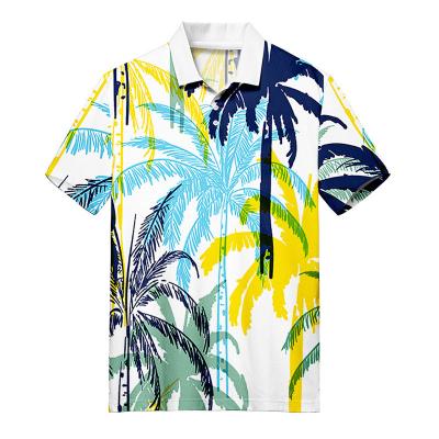 China Wholesale Custom Short Sleeve QUICK DRY Button Polo Shirt School Logo Design Hawaii Sports Plain Men Shirt Casual Simple Quick Dry for sale