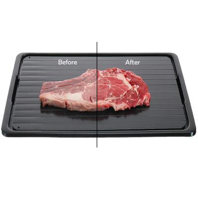 China Viable Fast Meat Tray For Frozen Foods Eco Friendly Quick Defrost Defrost Thaw Tray Meat Thaw Magic Defroster for sale