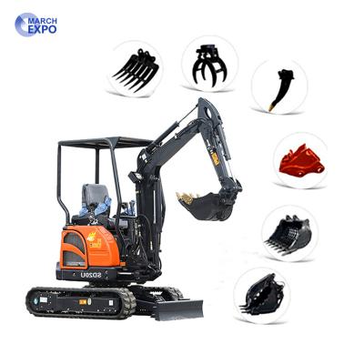 China 0.028 Buckets M3 3.5 Ton New Mini Excavator Breaker Mining Excavator Trailer With Grapple Miniescavadeira for sale