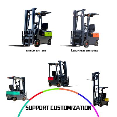 China Engineering building construction mini cylinder factory sale 4 wheel electric foklift 2 ton 2.5ton 1.5 ton 3 ton electric forklift price electric forklift for sale