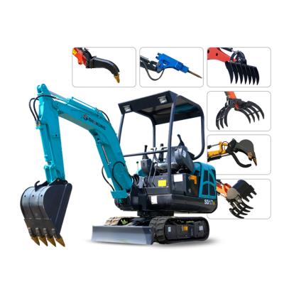 China 1.5 Ton Mini Excavators Building\Agriculture Mine Escavadeira Excavator Bagger for sale