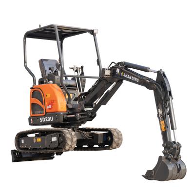 China Construction Material Stores 2tons Mini Excavator Small Excavator Crawler Excavator 0.07m3 for sale