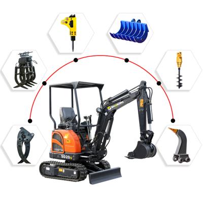 China Euro V Mini Excavator Operator Excavator Parts Micro Farms Digger 1 Ton 1.7 Ton 2 Ton 3 Ton Mini Backhoe Digger for sale