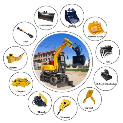 China 8 Ton Wheel Excavator Wheel Digger Wheel Farms for sale