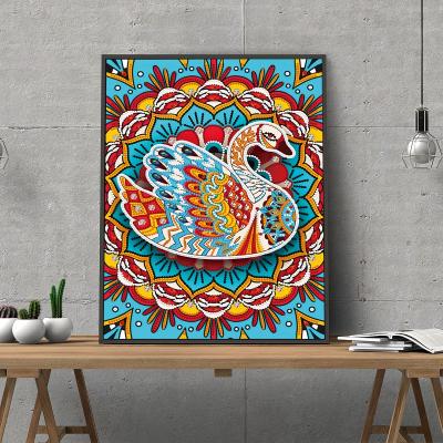 China New classic/postmodern custom diy handmade diamond painting by numbers seahorse 5d diamond pintura de diamantes 5d for sale