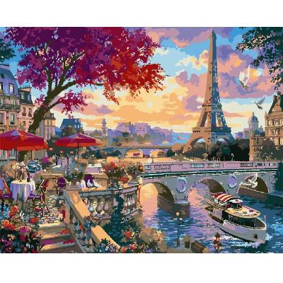 China Realistic Wall Art Canvas Size Or Customized Draw DIY Digital Oil Painting By Numbers Kits for sale