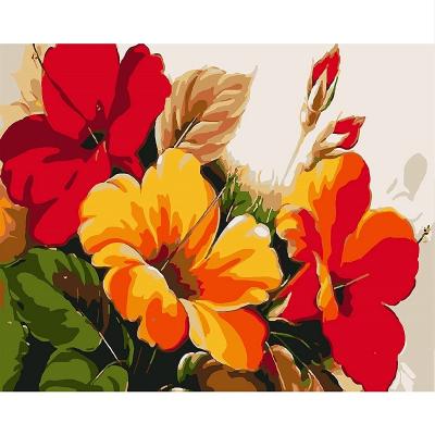 China Modern Fashionable Sunflowers Home Decoration DIY Canvas Painting By Number With Best Prcie for sale