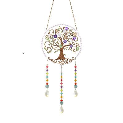 China Morden the Most Popular Flower Tree Art Work Diamond Painting Creative Handmade Wind Chimes with Competitive Price for sale