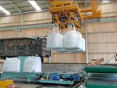 China 2 Cars/H Train Open Car Automatic Loading Machine Unmanned For Tons Of Bags for sale