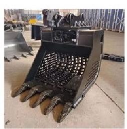 China 680kg Rock Screening Bucket Hopper High Frequency And Fast Backfilling Operation for sale