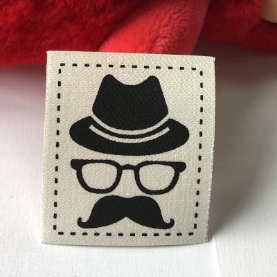 China Viable Custom Printed Personality Logo 3d Jacquard Iron On Woven Label Garment for sale