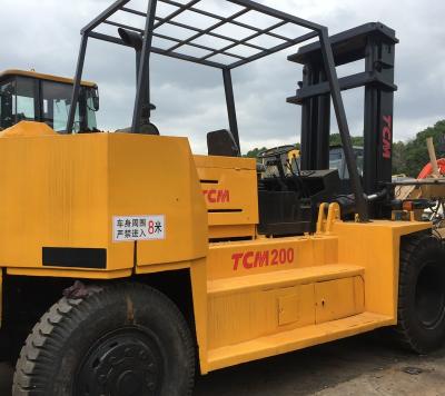 China Japanese 20ton used diesel forklift for sale, Secondhand TCM Diesel Forklift FD200 cheap price for sale