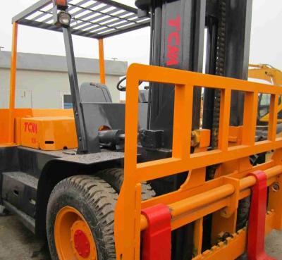 China Japanese 10ton used big diesel forklift for sale, Secondhand TCM Diesel Forklift FD100 cheap price for sale