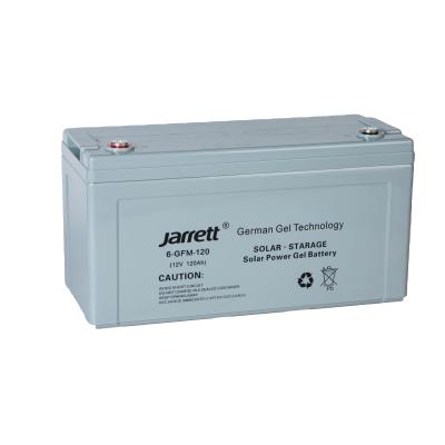 China Jarrett Systems 12V 120AH 100% Storage Capacity Solar Battery Gel Solar Power Battery For Solar Project for sale