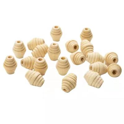 China Factory direct high quality natural threaded wood beads wooden design thread wood beads are used in jewelry making process for sale