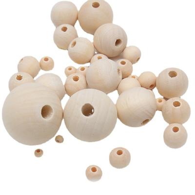 China Diy Decoration Milk Teeth Natural Wooden Wooden Beads Opens DIY Jewelry Making Loose Wooden Beads for sale