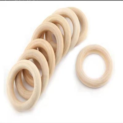 China Europe Customized Various Size Round Natural Wood Rings for sale