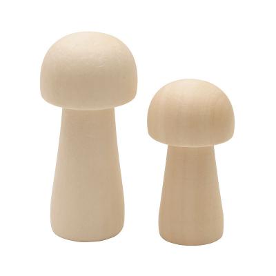 China Europe Customizable Colors Natural Unfinished Mushroom Garden Decorations for sale