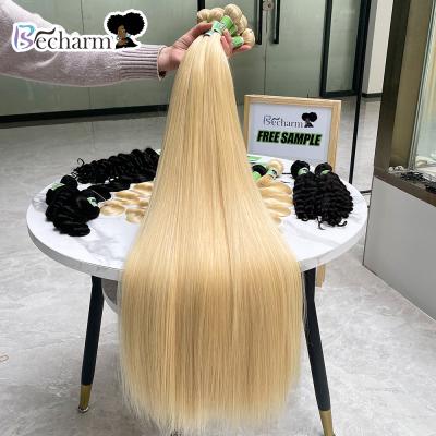 China Silky Straight Wave Factory Price Bone Straight 613 Human Bundles, Brown Blonde & 613 9a Black Bundle, Cuticle Aligned 613 Virgin Hair for sale