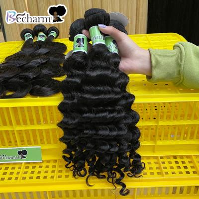 China 100% Cuticle Aligned Hair Becharm Raw Virgin Malaysian Hair, 100% Human Malaysian Cuticle Aligned Virgin Hair Dubai, Mink Deep Wave Malaysian Hair Bundle for sale