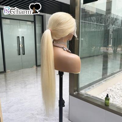 China Silky Straight 30% Density Wave 150% OFF Unprocessed Brazilian Blonde Human Hair Lace Front Wig Straight Body Wave Remy 100% Lace Wigs Wholesale 613 for sale